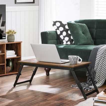 Mesa ajustable para ordenador para cama LAT marrón/negro