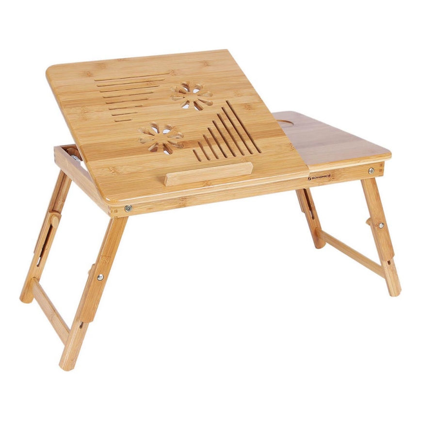 Mesa ajustable para portátil para cama LAT, marrón