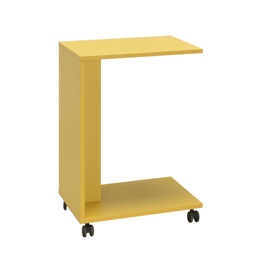 Mesa auxiliar 65x35 cm amarillo