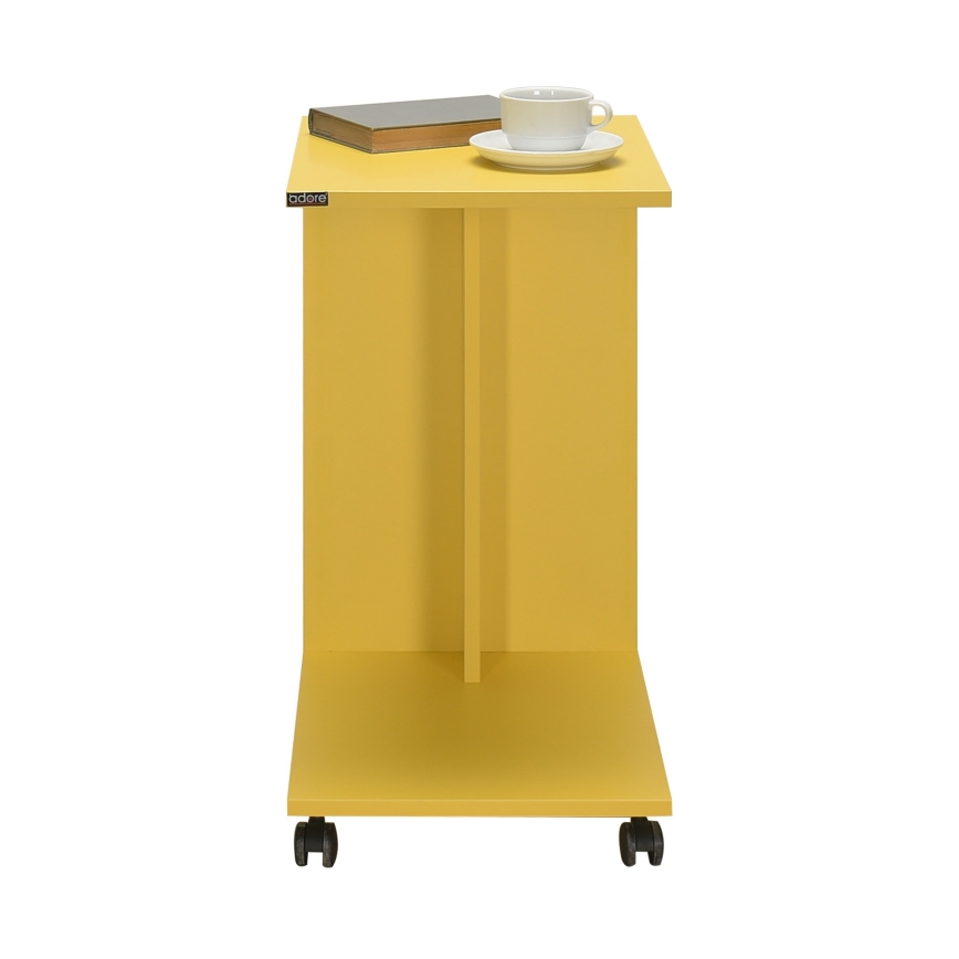Mesa auxiliar 65x35 cm amarillo