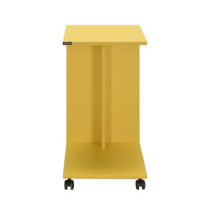 Mesa auxiliar 65x35 cm amarillo