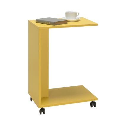Mesa auxiliar 65x35 cm amarillo