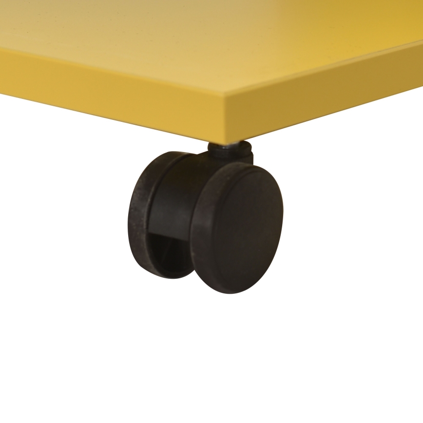 Mesa auxiliar 65x35 cm amarillo