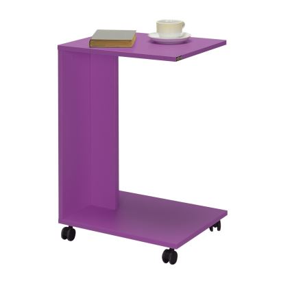 Mesa auxiliar 65x35 cm morada
