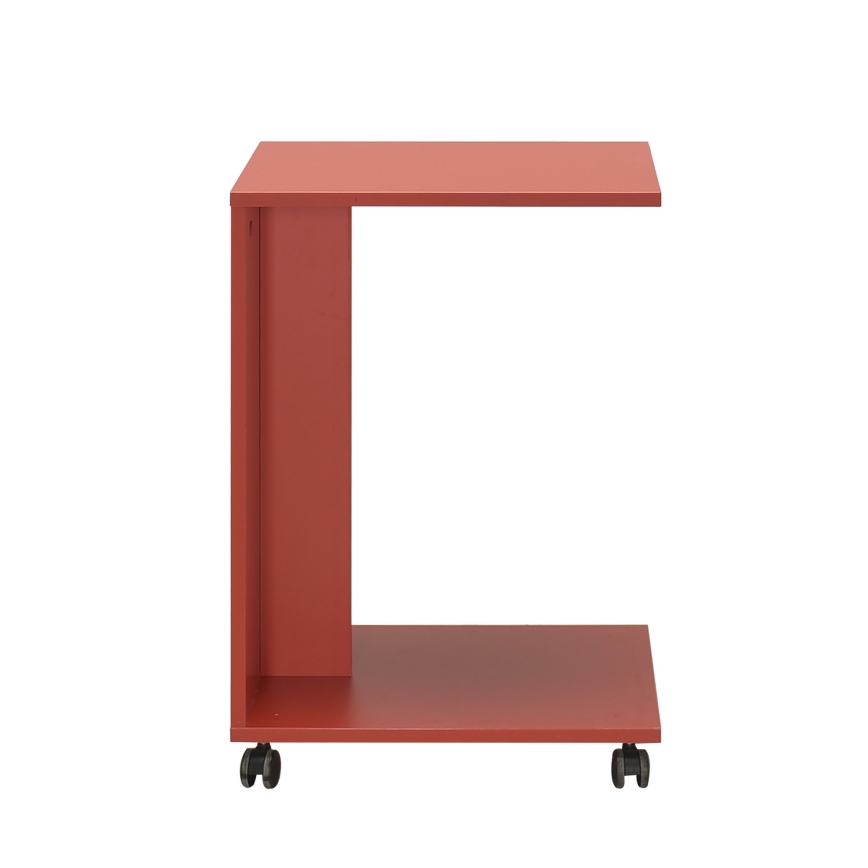 Mesa auxiliar 65x35 cm rojo