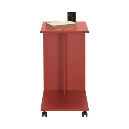Mesa auxiliar 65x35 cm rojo