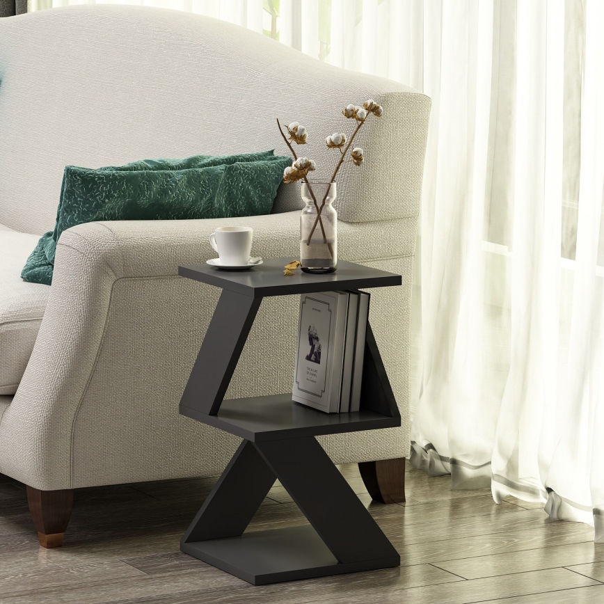 Mesa auxiliar ALBENI 50x30 cm antracita
