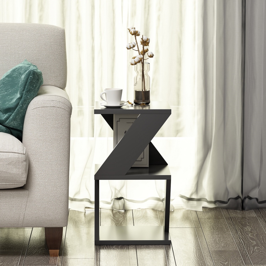 Mesa auxiliar ALBENI 50x30 cm antracita
