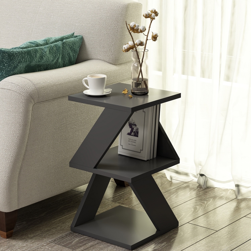 Mesa auxiliar ALBENI 50x30 cm antracita