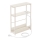 Mesa auxiliar con toma de corriente integrada y puertos USB ROD blanco/crema