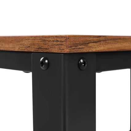 Mesa auxiliar de servicio MARGE marrón/negro