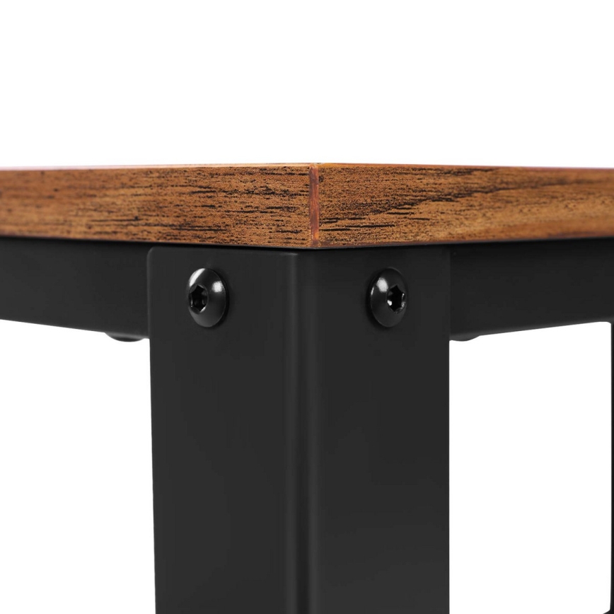 Mesa auxiliar de servicio MARGE marrón/negro