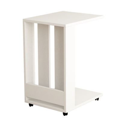 Mesa auxiliar EDI 60x37 cm blanco