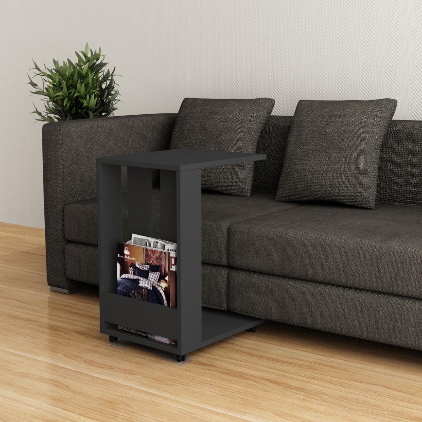 Mesa auxiliar EDI 60x45 cm antracita