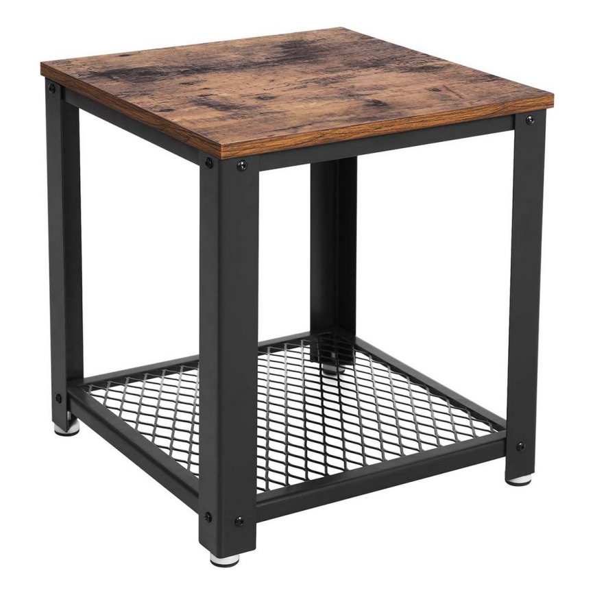Mesa auxiliar ELDUR marrón/negro