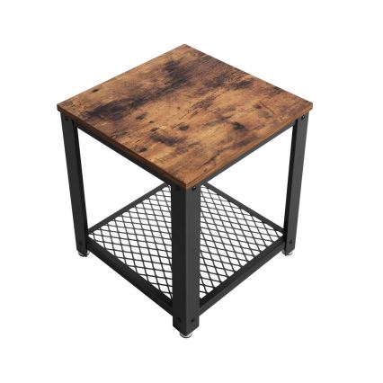 Mesa auxiliar ELDUR marrón/negro