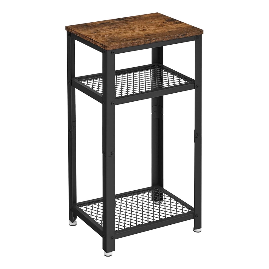 Mesa auxiliar ELDUR marrón/negro