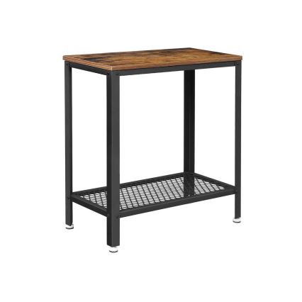 Mesa auxiliar ELDUR marrón/negro