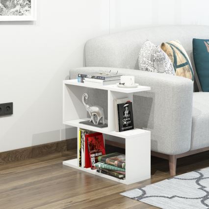 Mesa auxiliar LALE 55x60 cm blanco