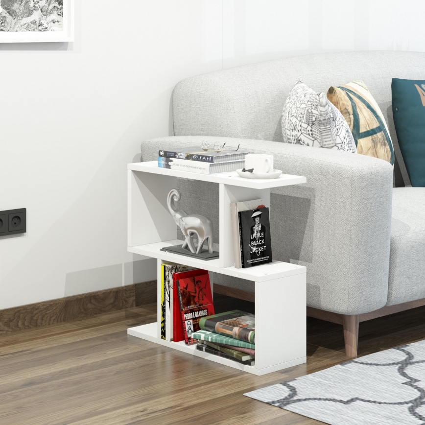 Mesa auxiliar LALE 55x60 cm blanco