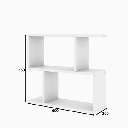 Mesa auxiliar LALE 55x60 cm blanco