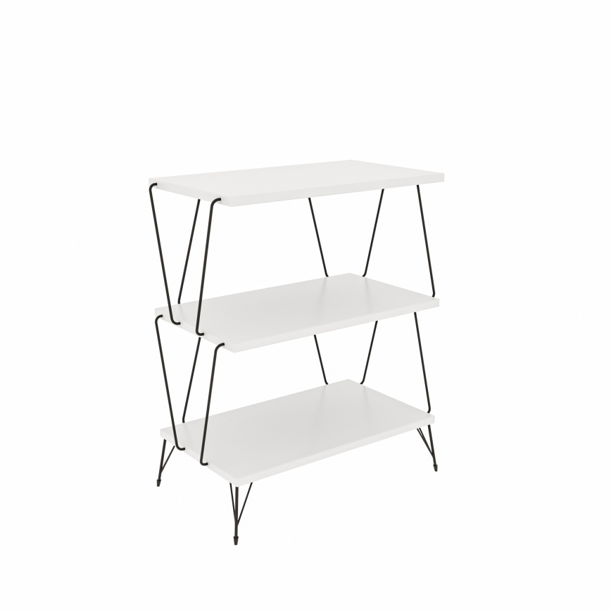 Mesa auxiliar LAZANDOS 75x48 cm blanco