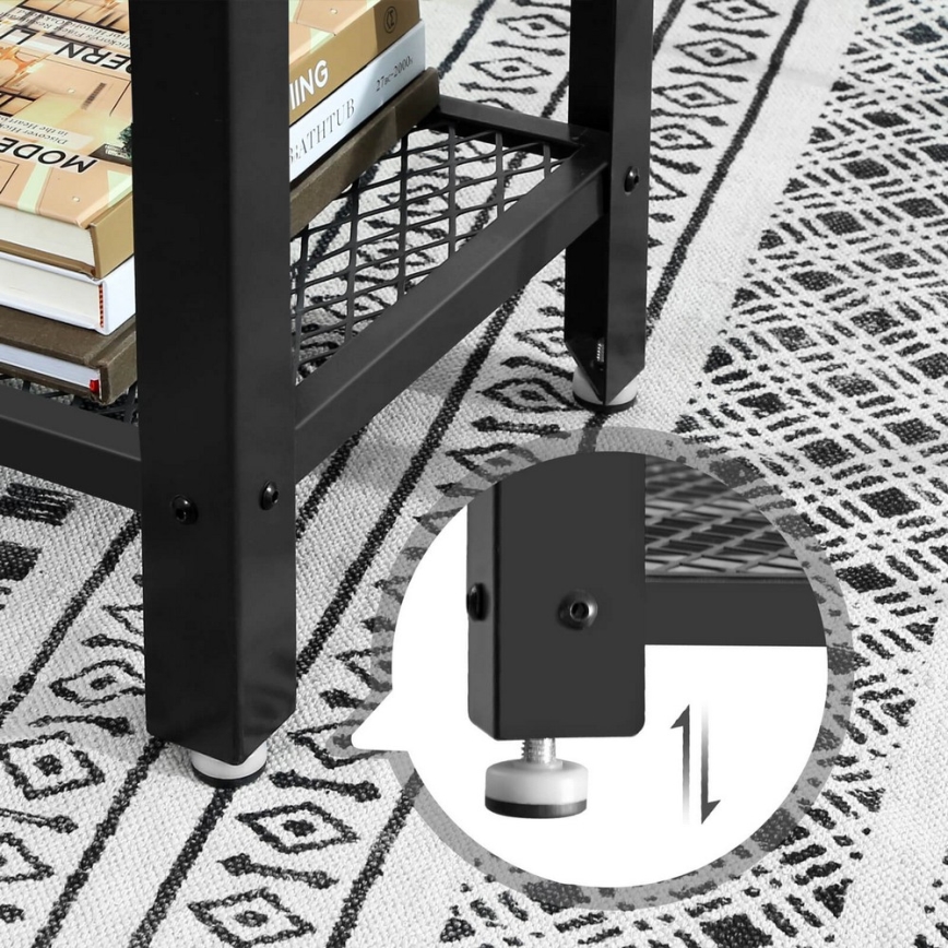 Mesa auxiliar LUVOR marrón/negro