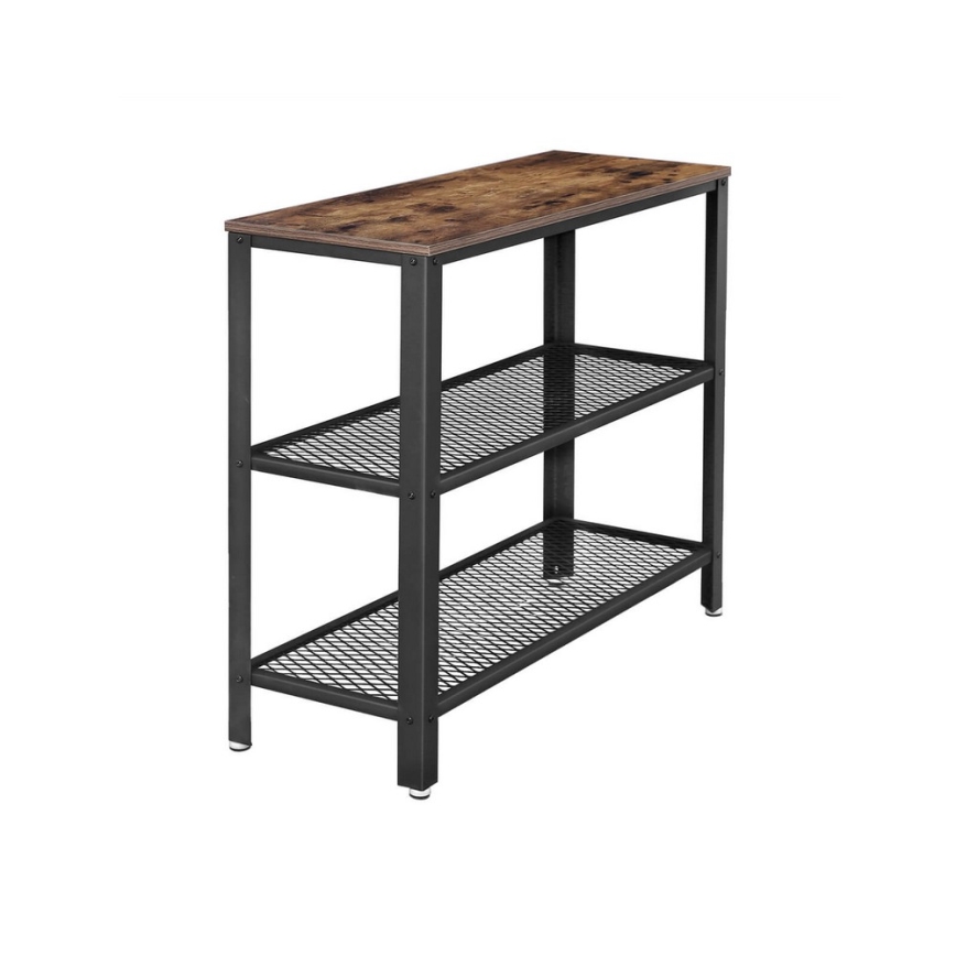 Mesa auxiliar LUVOR marrón/negro