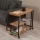 Mesa auxiliar MELIN 63x70 cm marrón/negro