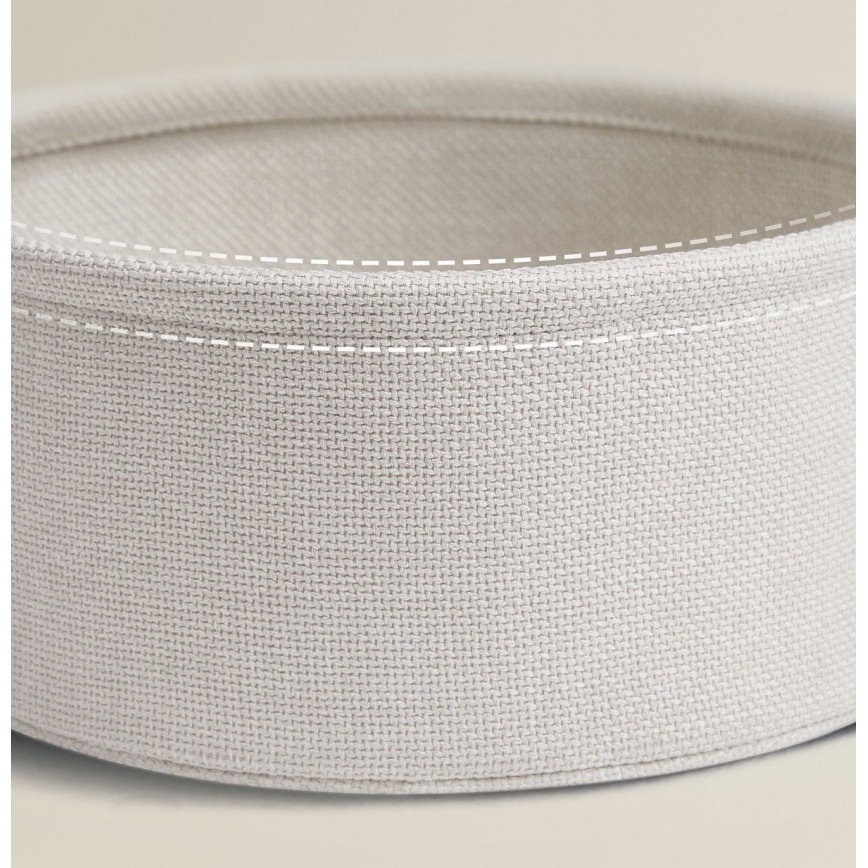 Mesa auxiliar NOIRA crema/blanca