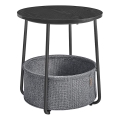 Mesa auxiliar NOIRA negra/gris