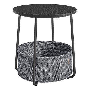 Mesa auxiliar NOIRA negra/gris