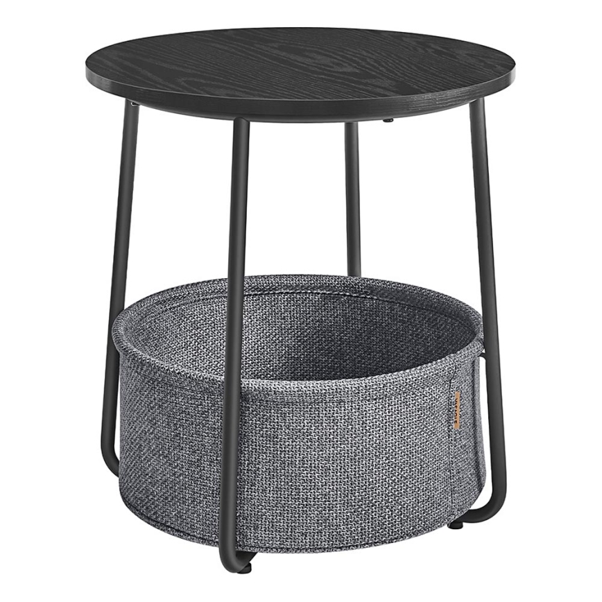 Mesa auxiliar NOIRA negra/gris
