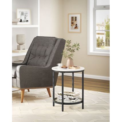 Mesa auxiliar SID negro/blanco