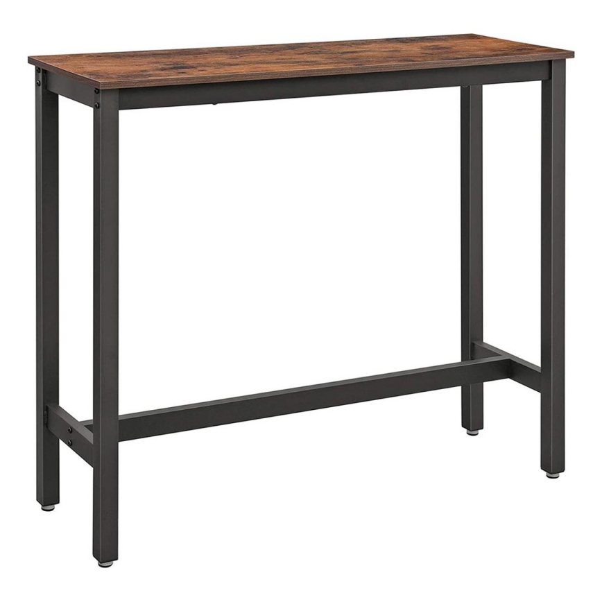 Mesa de bar BARTIS marrón/negro