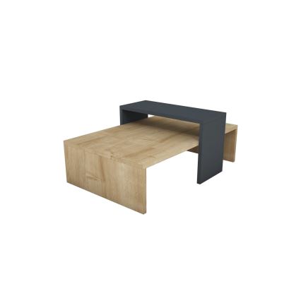 Mesa de café GLOW 31,8x80 cm beige/antracita