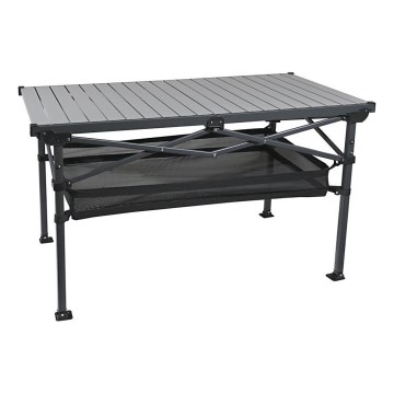 Mesa de camping plegable 118x70 cm antracita