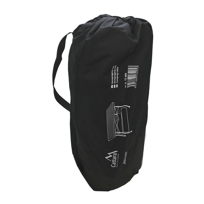 Mesa de camping plegable 118x70 cm antracita