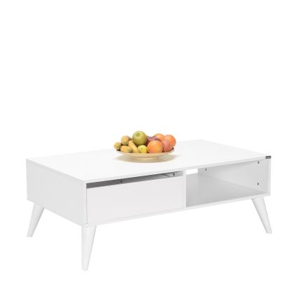 Mesa de centro 42x110 cm blanco