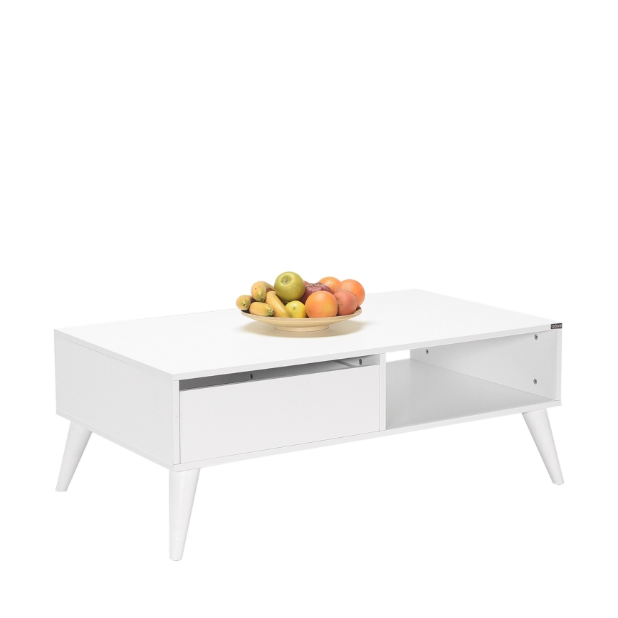 Mesa de centro 42x110 cm blanco