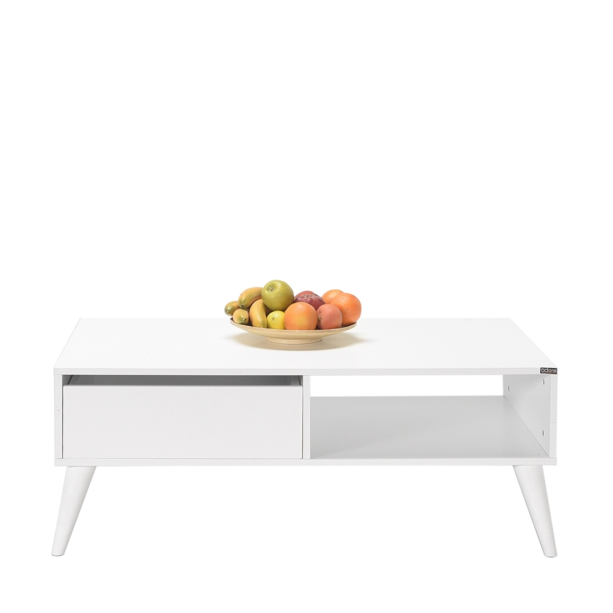 Mesa de centro 42x110 cm blanco