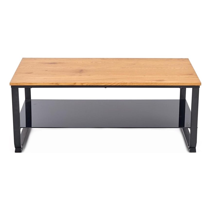 Mesa de centro ARTIGA 45x105 cm negro/beige