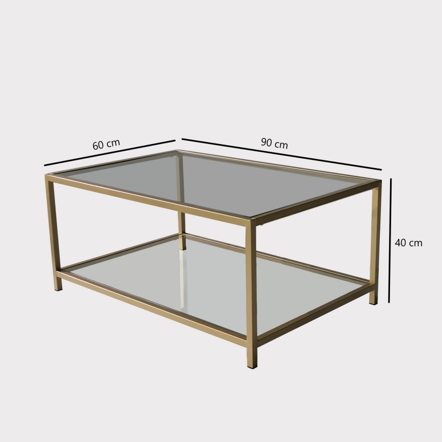 Mesa de centro ASTRO 40x90 cm dorado