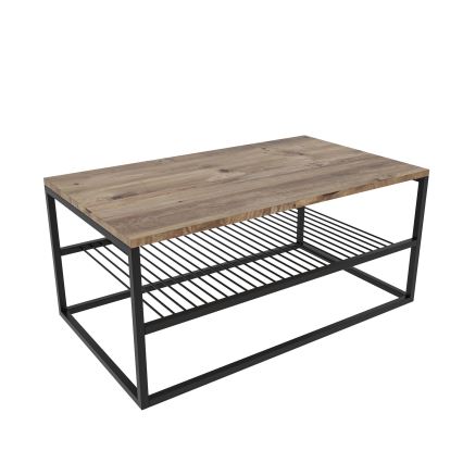 Mesa de centro ASUDE 43x95 cm marrón/negro