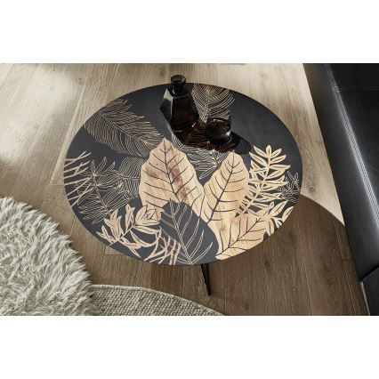 Mesa de centro BRAVON de madera de mango