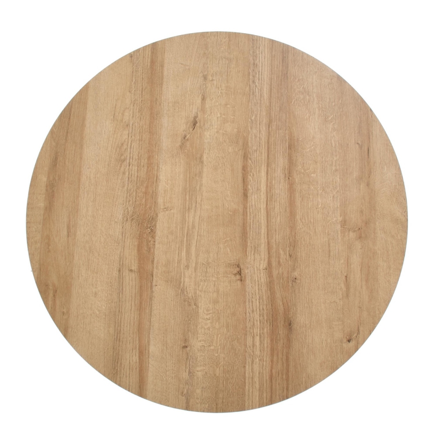 Mesa de centro CAMILA 41x80 cm dorado roble/negro