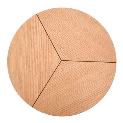 Mesa de centro CARIDA 49x45 cm negro/roble