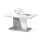 Mesa de centro/comedor plegable con tablero elevable NINO blanco/gris concreto