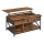 Mesa de centro con tablero elevable NYRO marrón/negro