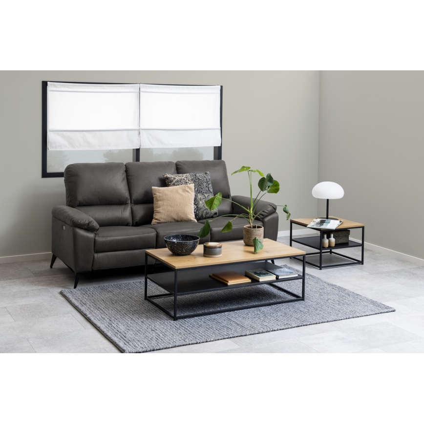 Mesa de centro CORA roble/negra